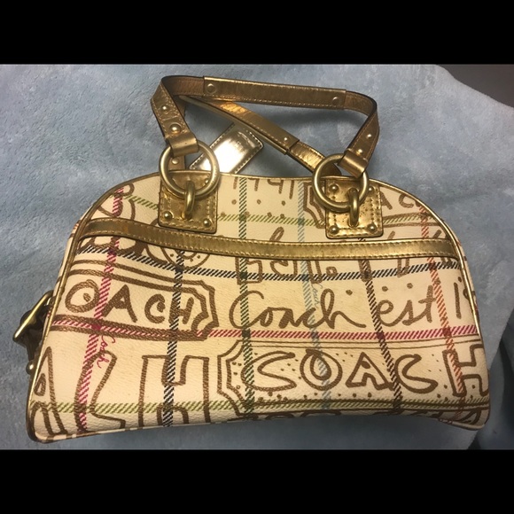 AUTHENTIC COACH SMALL PURSE GOLD - Picture 3 of 16